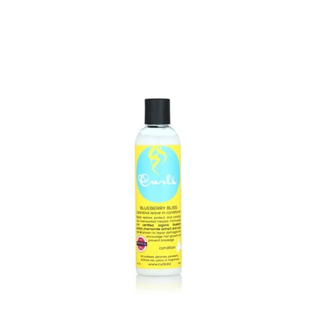 Curls Blueberry Bliss Reparative Leave in Conditioner, Squeeze Dispenser, 8 oz