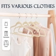 thumbnail image 3 of Velvet Hangers HOUSE DAY, 60 unidades, color beige, ropa antideslizante, 3 of 9