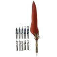 thumbnail image 1 of Pluma De Pluma, Pluma De Inmersión De Regalo De Firma Tallada Retro Pluma De Inmersión Con Punta Para Regalo De Negocios Para Uso Diario, 1 of 7