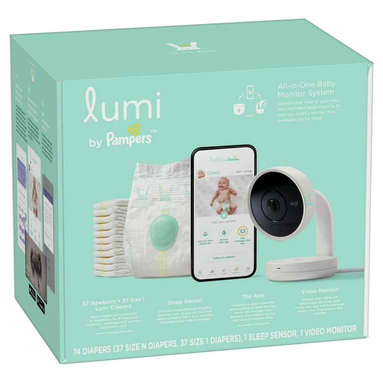 Lumi by Pampers Smart Baby Monitor Plus Sleep System Complete Bundle