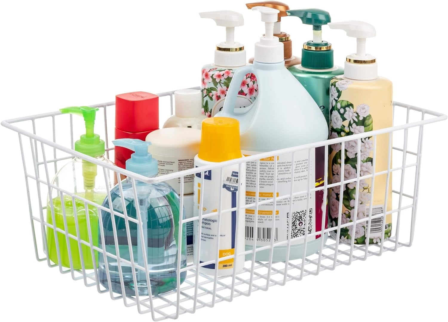 4 Pack Wire Baskets Storage Bin Organizer for Pantry Organizers and Storage, Kitchen Organization Counter Basket for Fruit, Vegetable, Produce, Bread, Potato and Onion Storage Bins(White,Small)