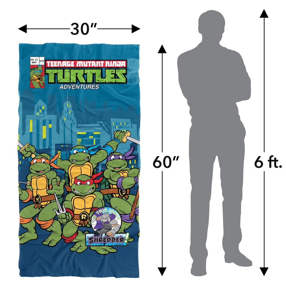 TMNT Beach Towel, 30"x60", TMNT Comic Cover No.21 Beach Towel