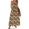 thumbnail image 1 of Vestido sin mangas Pink Déco Mountains Vestido de noche elegante y chic, 1 of 7
