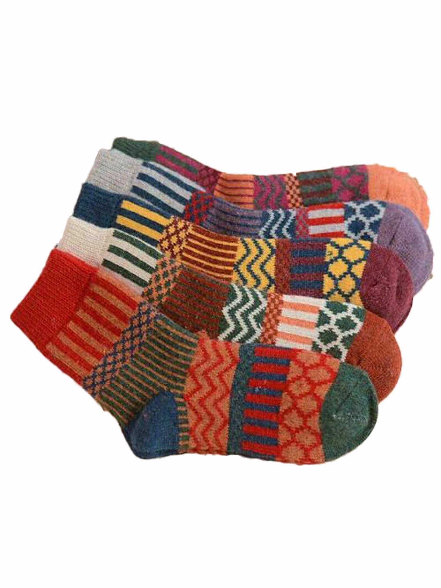 5 Pairs Men Women Unisex Warm Winter Thick Cashmere Wool Blend Soft Socks New 