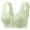 Green, variant on Womens Wireless Bras Soft Breathable Full Front Snap Wireless Comfort Mature Bralette Sports Bras for Women Black 3XL