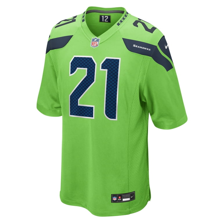 Men s Nike Devon Witherspoon Neon Green Seattle Seahawks Game Jersey Walmart
