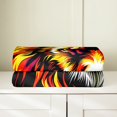 thumbnail image 2 of Lion Blanket,Safair Print Fuzzy Blanket,Red Yellow White Throw Blanket for Bedroom Living Room,Wild Animal Pattern Fleece Blanket Queen 90x90,Soft Lightweight, 2 of 5