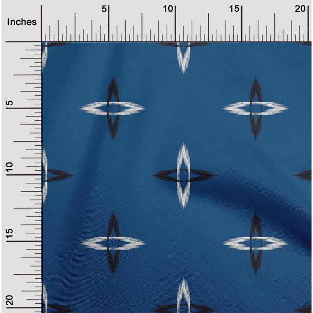 oneOone Cotton Flex Fabric Arrow Ikat Decor Fabric Printed BTY 40 Inch Wide