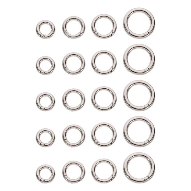 Cortina multipropósito de 20 piezas ALEA DE ALIMA ALEY ANILLO DE Spring Spring Onping anillos