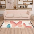 thumbnail image 2 of Yayeee Runner Rug for Bedroom 2'x6' Machine Washable Hallway Non Slip Mat, Watercolor Butterflies, 2 of 8