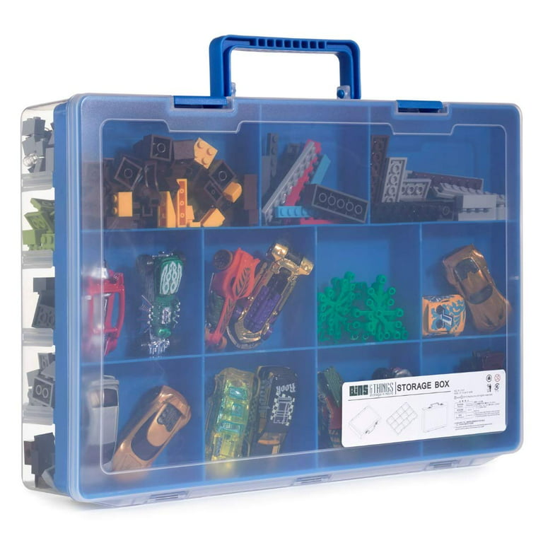 Bins & Things Toy Organizer - 30 Compartments, Compatible with Hot Wheels,  Lego - 1 Pack