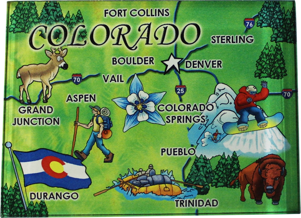 Colorado Acrylic State Map