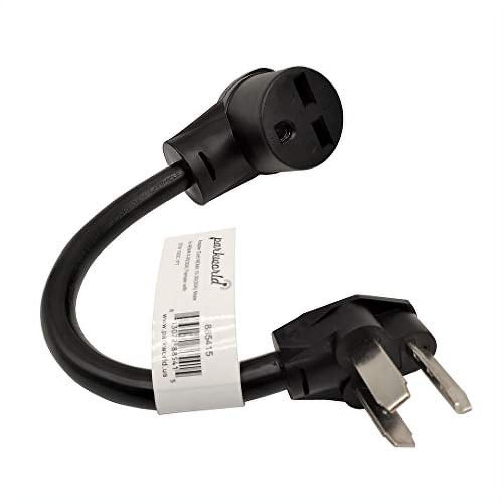 Parkworld 885415 NEMA Dryer 10-30P 30A to Welder 6-30R 30A Welding Adapter Cord 250V, 1 Feet
