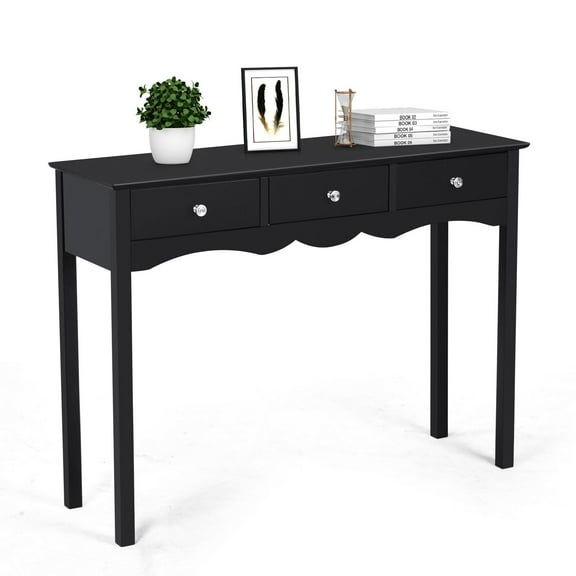 Giantex Multifunctional MDF Board Console Table, Black
