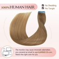 thumbnail image 2 of Extensiones de cabello con cinta adhesiva AGMITY, 24 pulgadas, rubio miel, 50 g, 20 unidades, 2 of 6