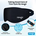 thumbnail image 4 of Máscara de ojos en gel refrescante NEWGO 3D Soft Cold Eye Mask negra, 4 of 7