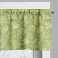 thumbnail image 3 of Ambesonne Leaves Valance Pack of 2, Plantation Tones of Green, 54"X12", Green Pale Green, 3 of 5