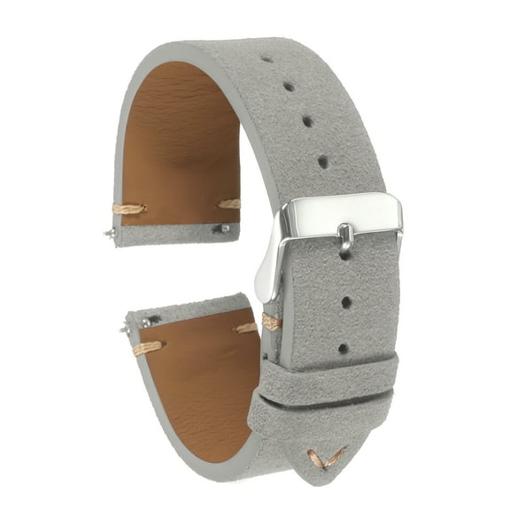Uxcell Suede Leather Strap Watch Bands Quick Release 22mm Vintage Watch Straps Classic Watchband Grey