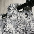 thumbnail image 2 of Ambesonne Floral Grommet Curtain Single Panel, Frangipani Mimosa Lotus, 50"x60", Black White Pale Grey, 2 of 5