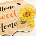 thumbnail image 5 of Bee Sunflower Sign Honeybee Welcome Yard Sign, Home Sweet Home Honey Bees Sign Wooden Rustic Garden Farmhouse Hanging Plaque Spring Summer Seasonal Decorations for Indoor Outdoor, 5 of 7