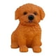 thumbnail image 4 of Adorno de simulación de mascota linda, artesanías de resina de perro, figura de perro de peluche negro, 4 of 4