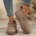 thumbnail image 5 of JUSLIO Slippers for Women Non Slip Indoor House Slippers Closed Toe Slide Slip On Fuzzy Plush Flat Sole Slippers Coffee, 5 of 9