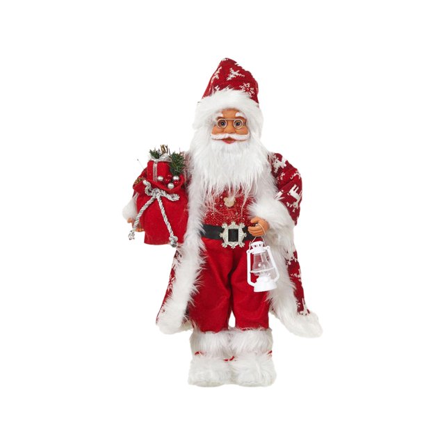 Adornos de Papá Noel, decoración navideña, escultura, linda figura coleccionable 45cm