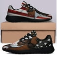 thumbnail image 3 of Cow Cattle Farm American flag Shoes Sneakers Black Size 13, 3 of 7