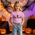 thumbnail image 2 of Weebloom Kids Halloween Shirts For Boys Girls Cute Graphic Funny Short Sleeve Spooky Season Tees Toddler Clothes,Size 1-13 Y, 2 of 5