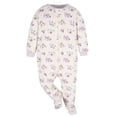 thumbnail image 4 of Gerber Ropa de dormir Sleep 'N Play con pies Lavender Garden para niña, 0-3 meses, 4 of 6