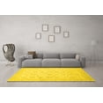 thumbnail image 3 of Ahgly Company Machine Washable Indoor Rectangle Oriental Yellow Traditional Area Rugs, 8' x 12', 3 of 4
