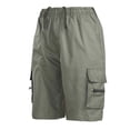 thumbnail image 2 of Pantalones cortos para hombre Nikou suaves transpirables con cintura ajustable color verde OD M, 2 of 13