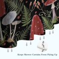 thumbnail image 6 of Red Mushroom Fern Black Pattern Shower Curtain 72"x72" ,Bathroom Decorative Shower Curtains Set with 12 Hooks,Modern Waterproof Washable Shower Curtain, 6 of 6
