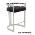 thumbnail image 1 of Chaise de pub canadienne Lynda noir argent, 1 of 2