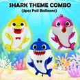 thumbnail image 3 of Baby Shark Balloons Decoration Items Combo Of 3Pcs, 3 of 4