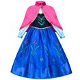 thumbnail image 1 of Vestidos de princesa Elsa Anna de Disney, vestido de malla con lentejuelas para niñas, disfraces de Reina de la nieve de Frozen, vestidos de fiesta de cumpleaños y Carnaval, 1 of 5