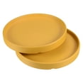 thumbnail image 1 of Unique Bargains 6' Ceramic Round Planter Saucer Flower Pot Drip Tray Coaster, Yellow 2 Pack, 1 of 5