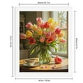 thumbnail image 2 of Paint by Numbers Kit for Adults, Tulip Bouquet Sunlit Morning Table Paint by Numbers, Easy Paint by Numbers Kit for Adults Beginner, DIY Adult Paint by Number Kits on Canvas, 12x16in Home Decor, 2 of 7