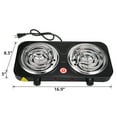 thumbnail image 4 of Electric Camping Double Burner Hot Plate 2000W 110V Portable Heating Cooking Stove, 4 of 9