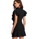 thumbnail image 2 of Vestido de cóctel de manga corta con volante en el bajo para mujer con cuello anudado Adepaton WRMH-221-7, 2 of 6