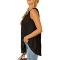 thumbnail image 3 of Doublju Women's Round Neck Sleeveless Tunic Tank Tops (S-3X), 3 of 4