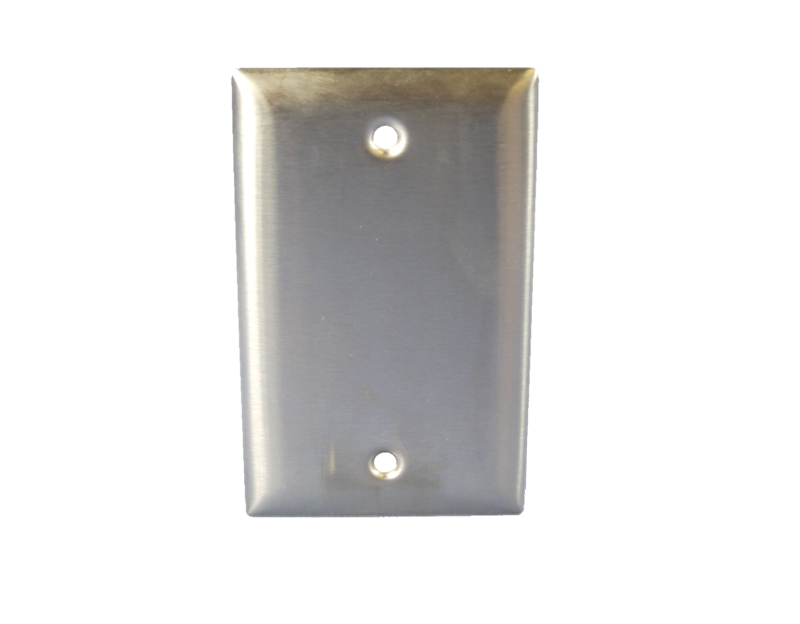 Hubbell SS13 Stainless Steel Metal Single Gang Blank Box Mount Wall