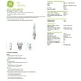 thumbnail image 4 of GE Lighting 12715 75-Watt 120V E11 T3 Halogen Mini Candelabra Tube Light Bulb, 4 of 5