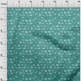 thumbnail image 2 of oneOone Polyester Lycra Dusty Teal Green Fabric Florals Sewing Craft Projects Fabric Prints By Yard 56 Inch Wide, 2 of 4