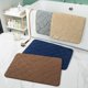 thumbnail image 3 of Granjero Gordo Alfombra de baño de fibra ultrafina, ultra suave, antideslizante y que absorbe el agua, esponja viscoelástica (marrón), 3 of 5
