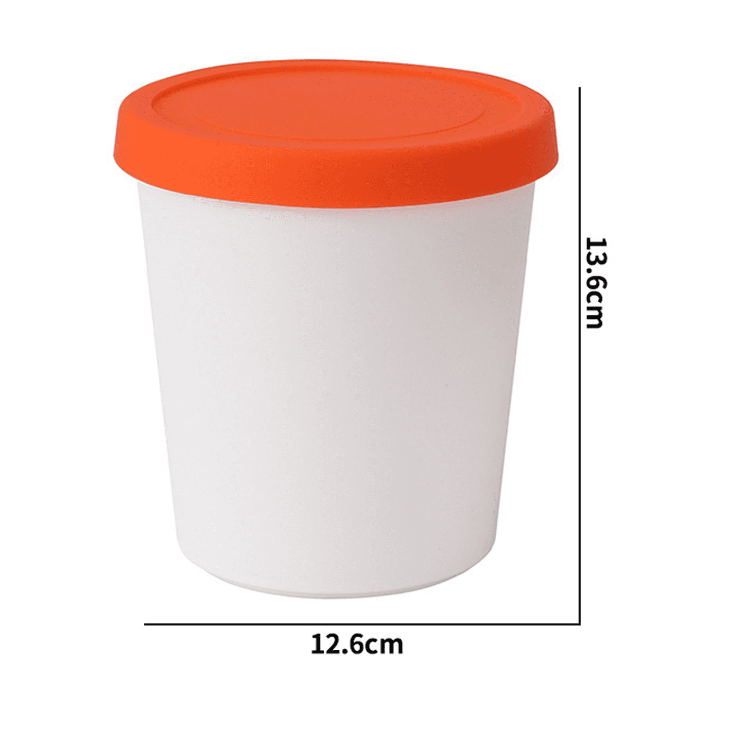 Hemoton Reusable Ice Cream Storage Containers with Lids Stainless Steel  Food Keeper Freezer Box Insulated Ice Cream Tub for Refrigerator Home Made  Ice
