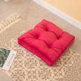thumbnail image 4 of Wosthever Cojín de asiento práctico y duradero para soporte duradero Cojines de suelo cuadrados Cojín para silla Decoración del hogar Rosa roja 43*43cm, 4 of 6