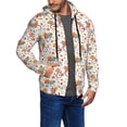 thumbnail image 3 of Zip Up Hoodies for Men - Vintage Autumn Pumpkins Long Sleeve Comfrt Men'S Fashion Hoodies & Sweatshirts, Jackets for Men Hoodies Pullover Clothing Clothes with Pouch, 3 of 5