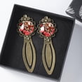 thumbnail image 3 of Rose Leopard Vintage Copper-Colored Lace Bookmarks: Stainless Steel Reading Accessories for Book Lovers - Set of 2, 3 of 5