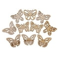 thumbnail image 2 of 10 Piezas de Madera para álbumes de Recortes con Formas de Mariposa, Decoraciones de Navidad para Bodas, Piezas de Madera Gloria Decoraciones Colgantes, 2 of 7